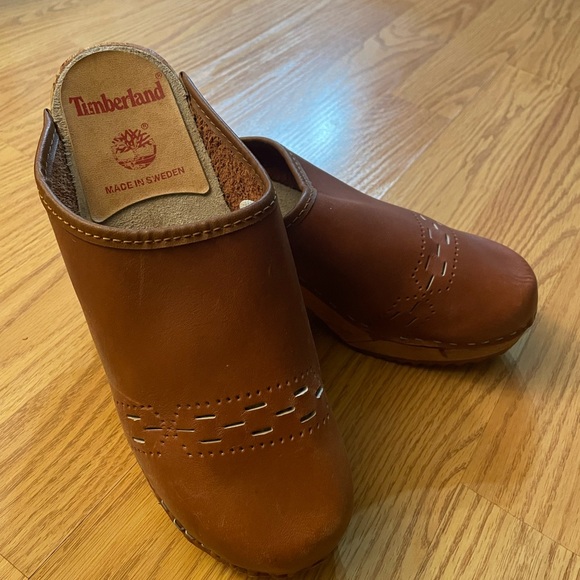 Timberland Shoes - Timberland Brown Leather Mules